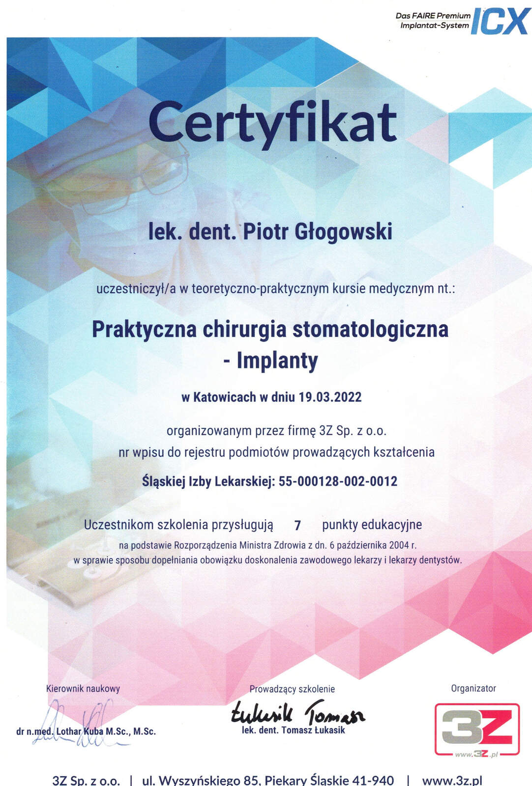 Certyfikat 22