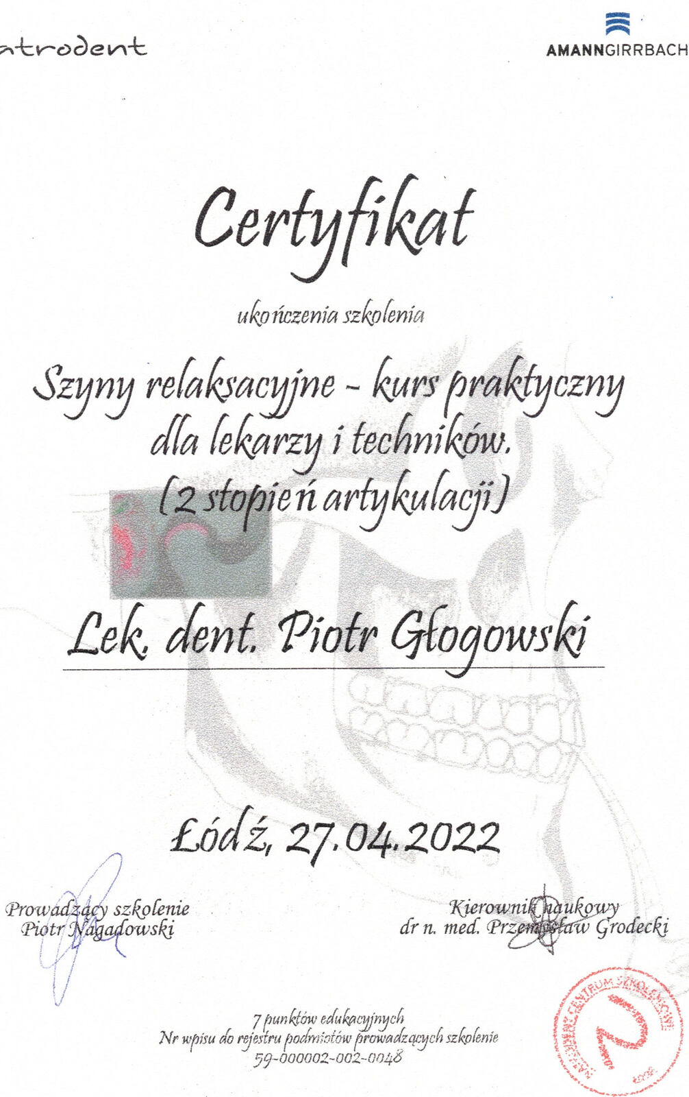 Certyfikat 21