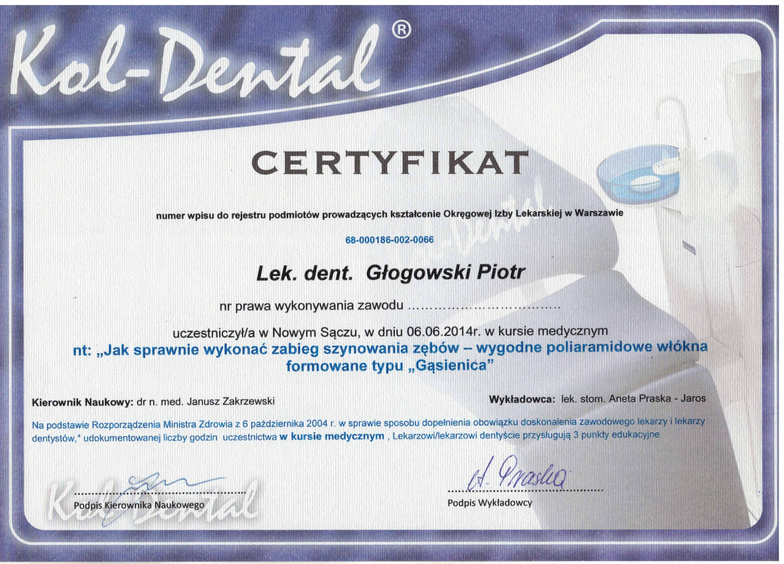 Certyfikat 15
