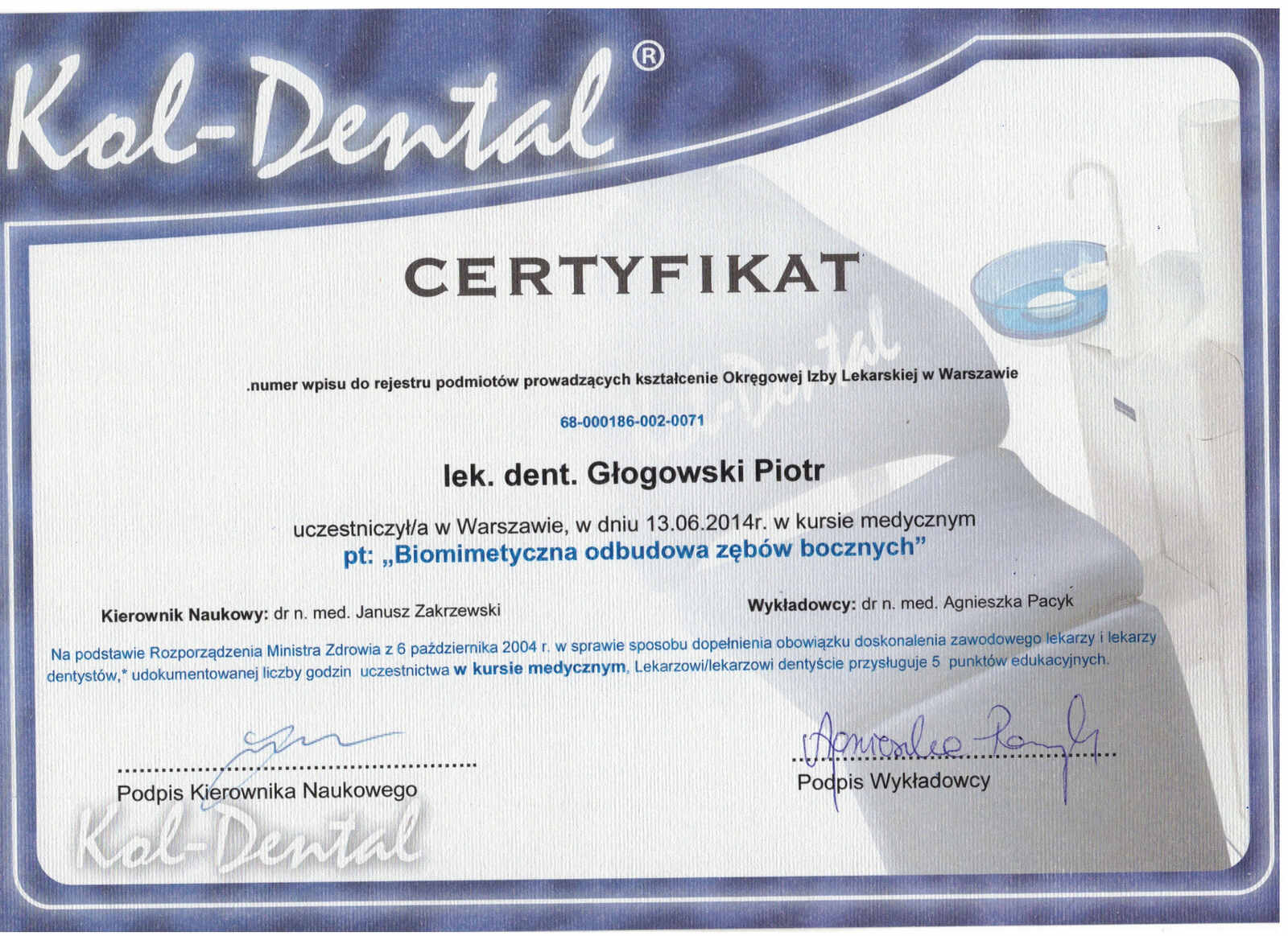 Certyfikat 13