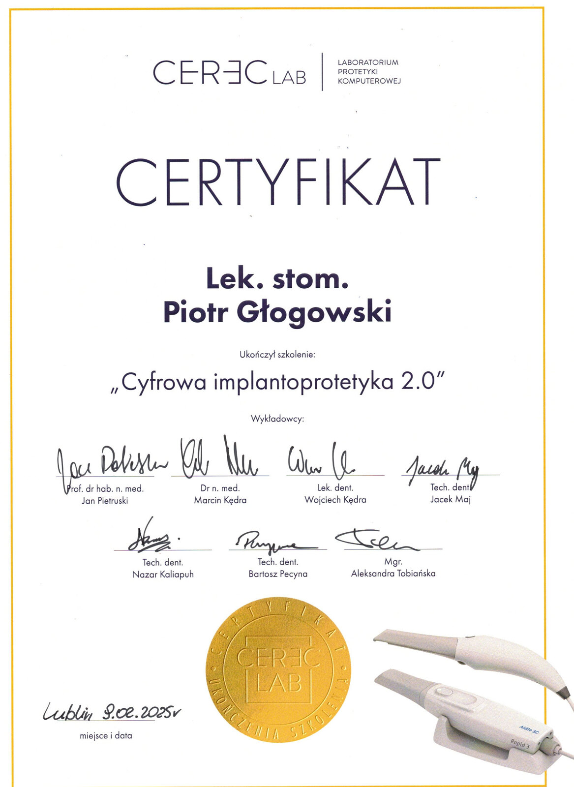Certyfikat 35