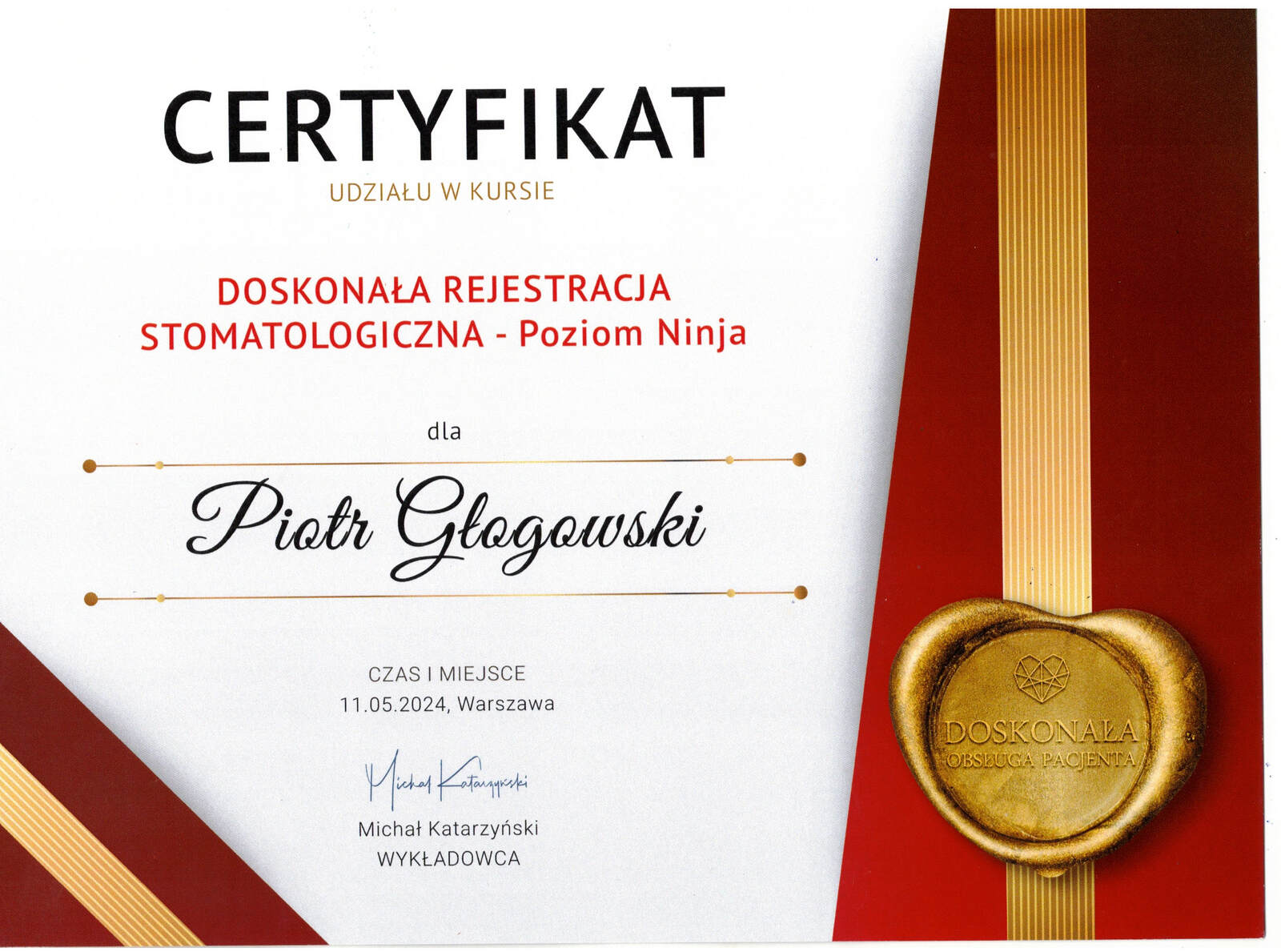 Certyfikat 29