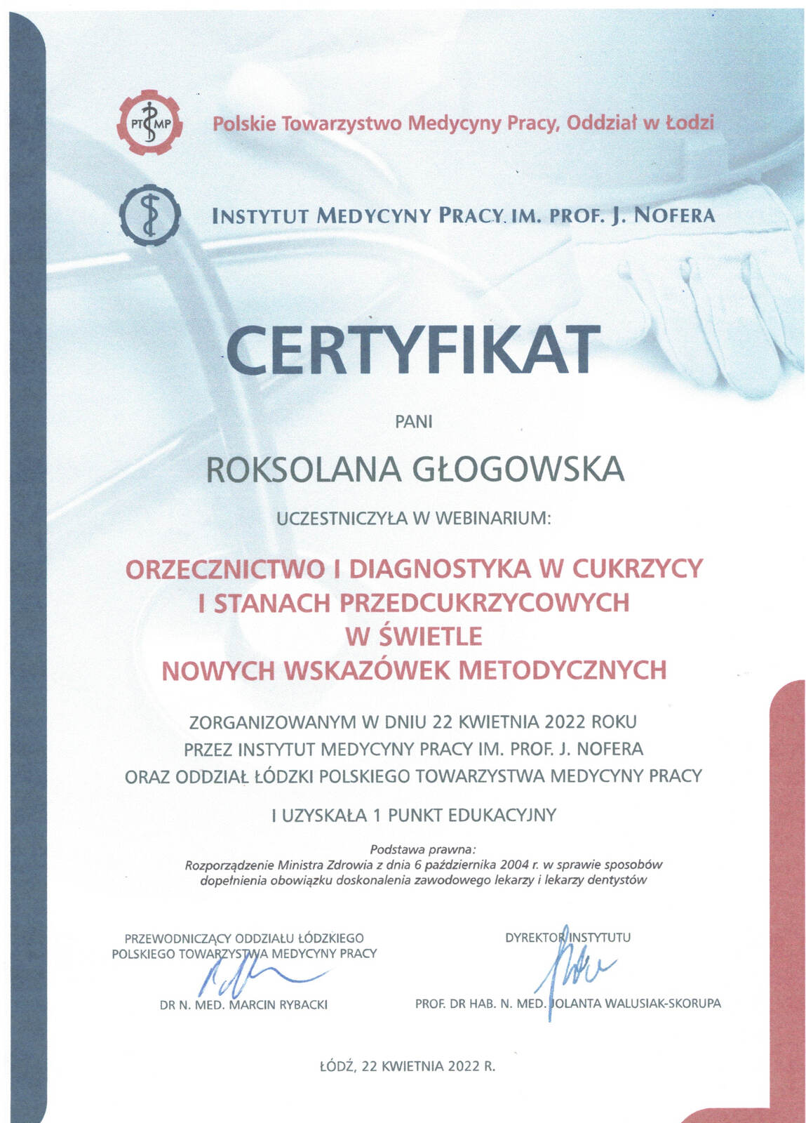 Certyfikat 14