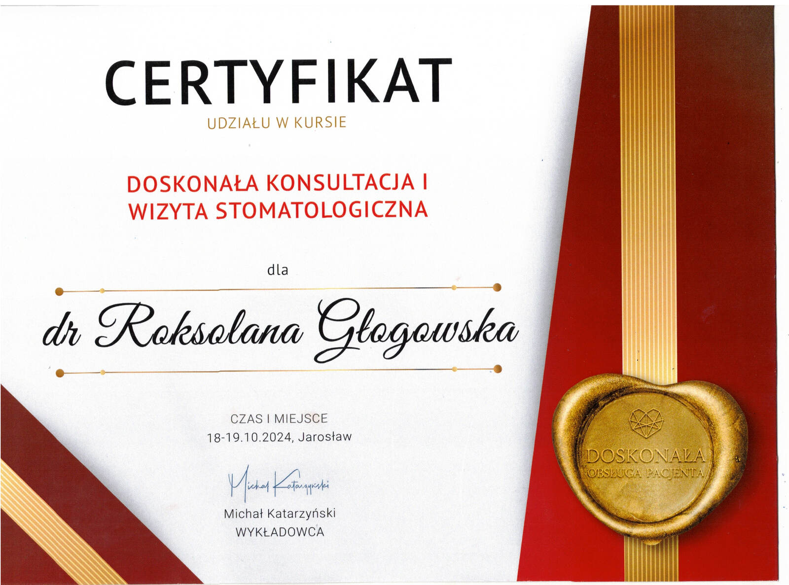 Certyfikat 19