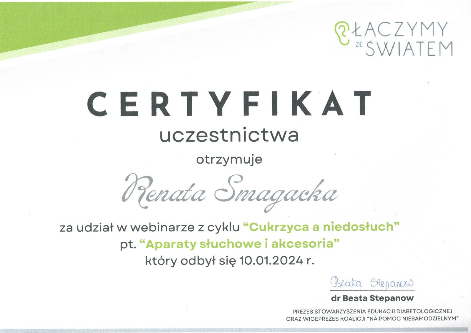 Certyfikat 2