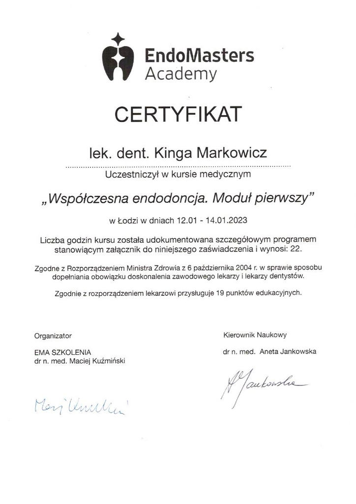 Certyfikat 9
