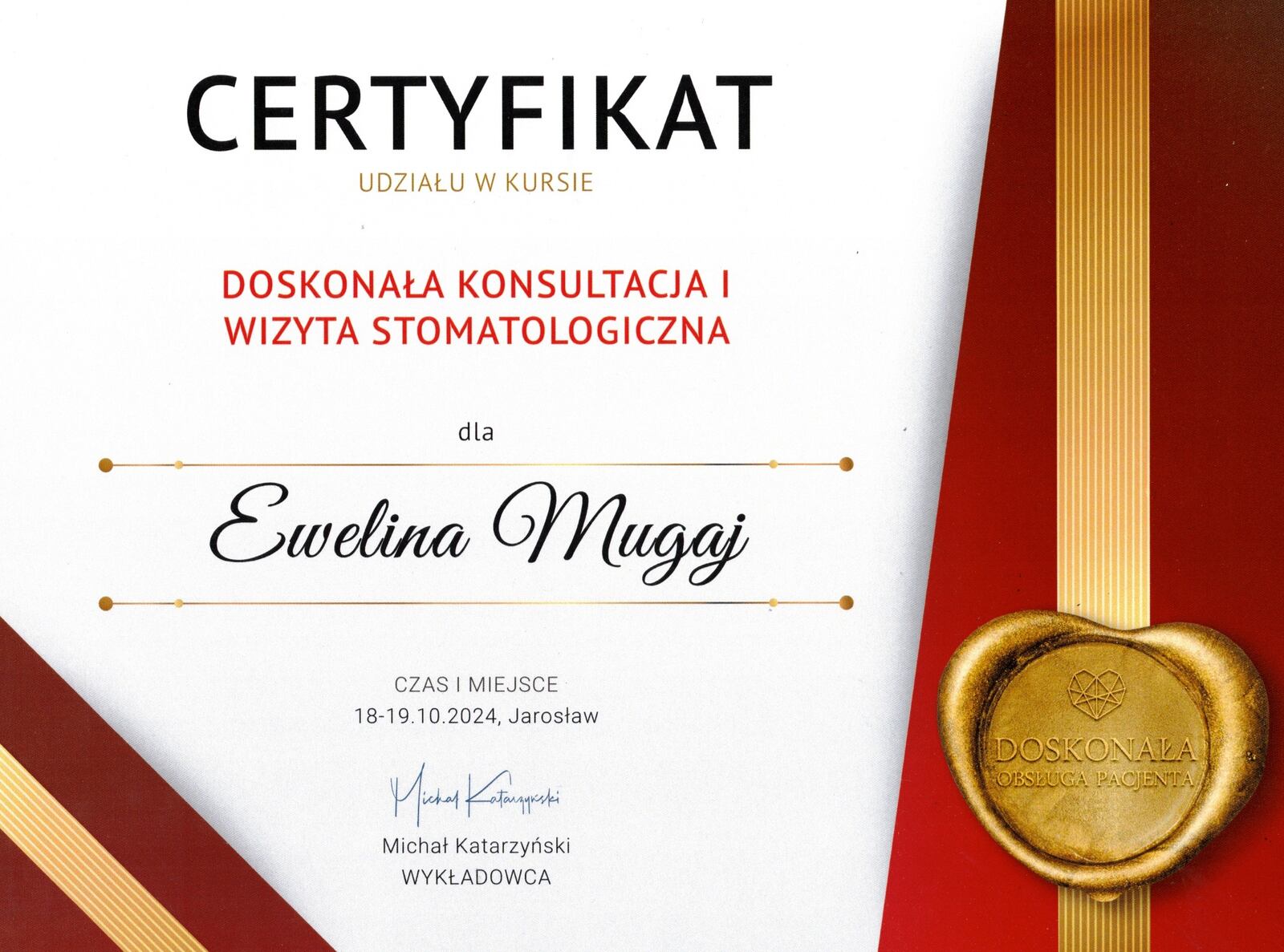 Certyfikat 1