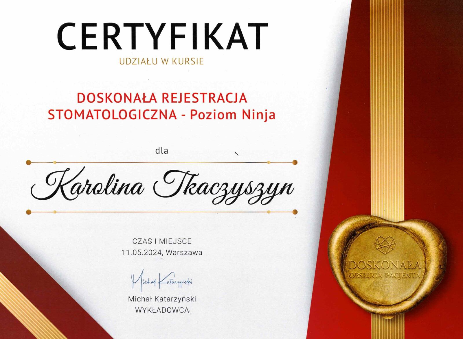 Certyfikat 2
