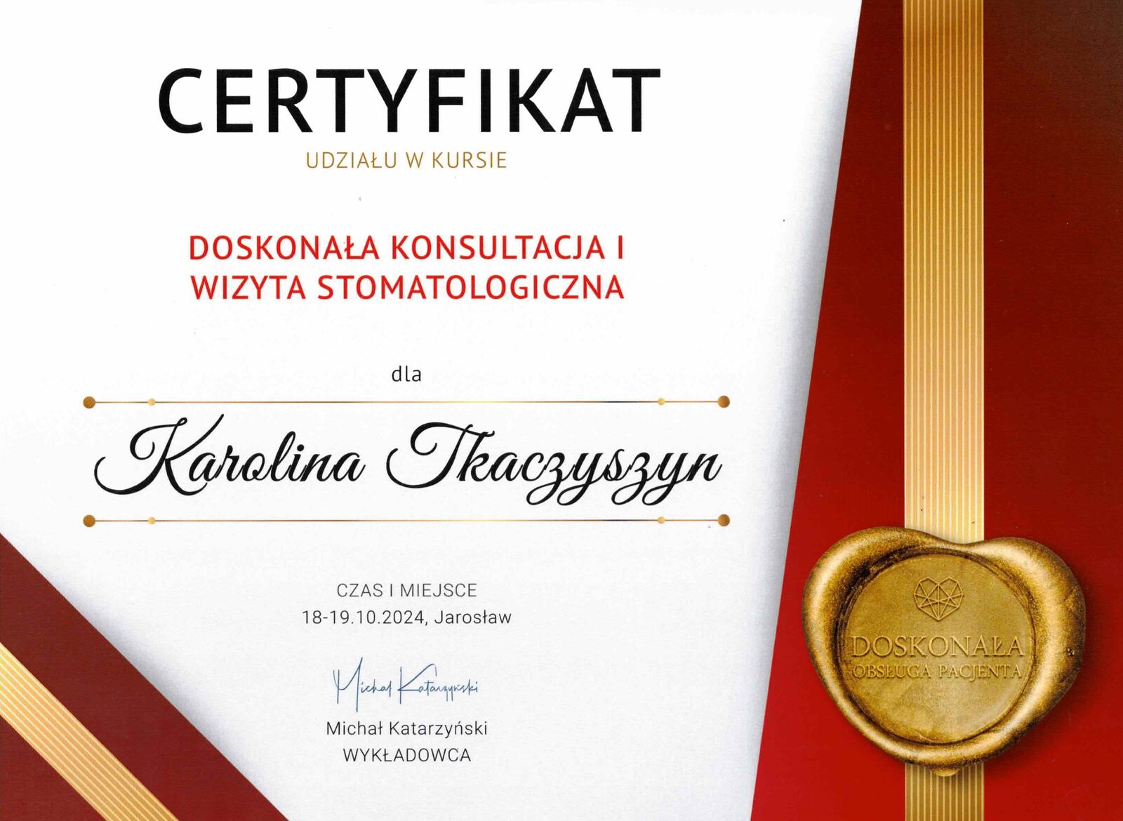 Certyfikat 1