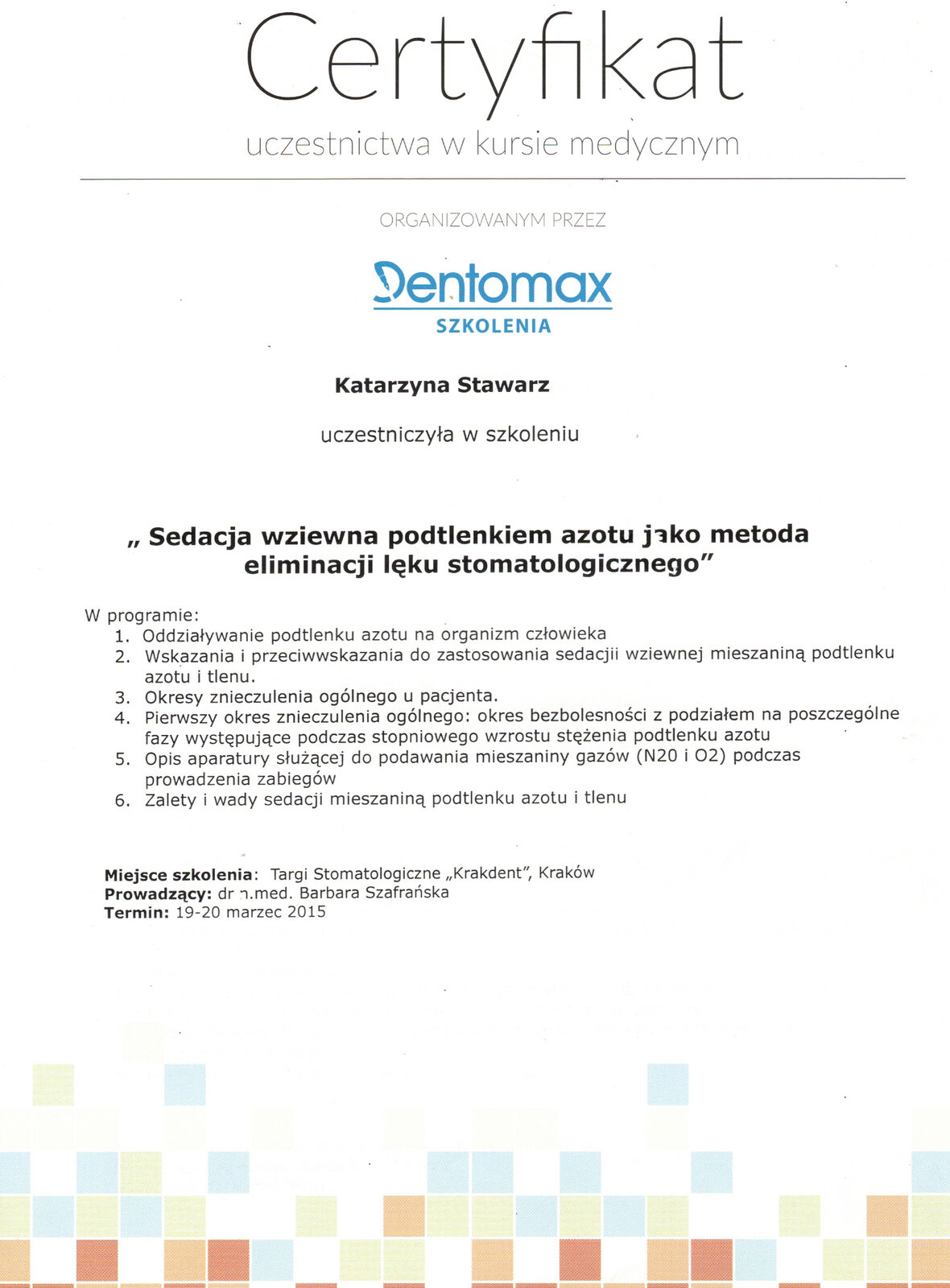 Certyfikat 2